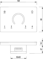 503 BIANCO DINAMICO DIMMER 4 ZONE